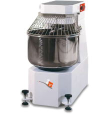 Spiral Mixer can handle 30 kgs (66 lbs) of dough, Two speed motor